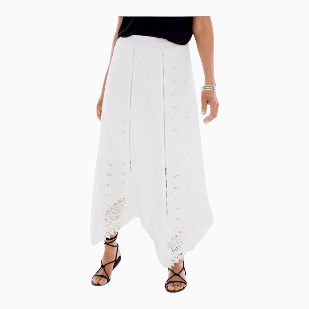 Chico's White Maxi Skirt